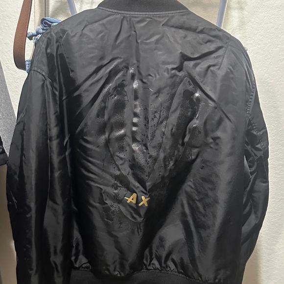 Armani Exchange Classic Red Bomber Jacket - Picture 9 of 9